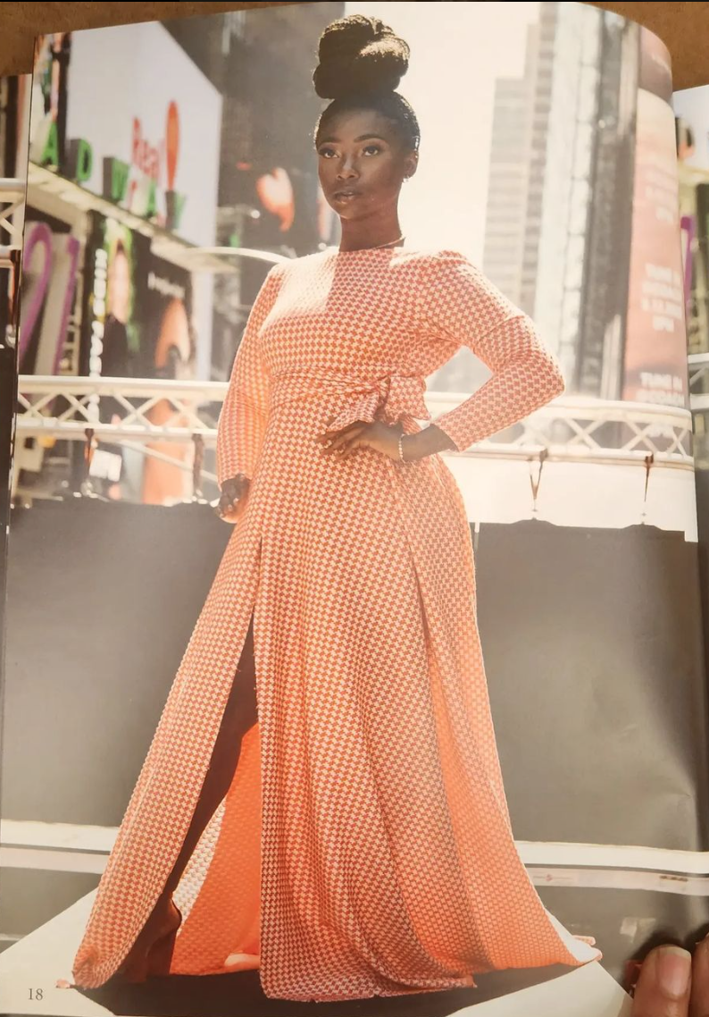 orange dress